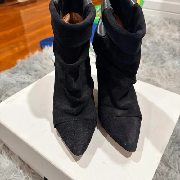 Isabel Marant Black Leather Ankle Booties - Picture 4 of 5